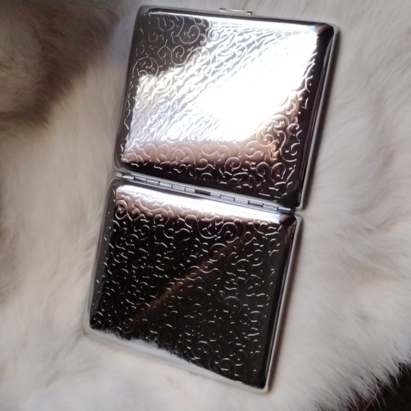 Silver cloud card cigarettes case - Picture 5 of 7